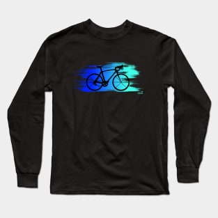 Bike speed blue Long Sleeve T-Shirt